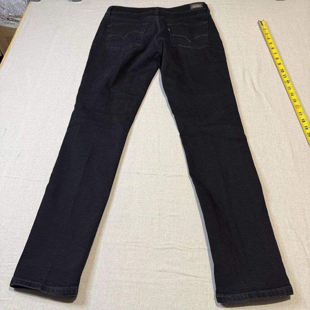 Levi's The Original Jeans Size 10 M Womens Mid Rise Skinny Black Dark Wash - Picture 3 of 8